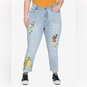 Disney Princess Tiana Light Wash Jeans – Plus Size 26 – Statement Denim